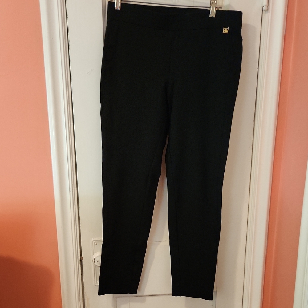 Anne Klein Black Straight Leg Pants